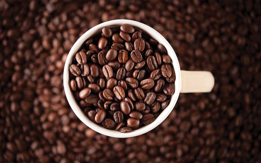 Hasil biji kopi dari mesin pencuci biji