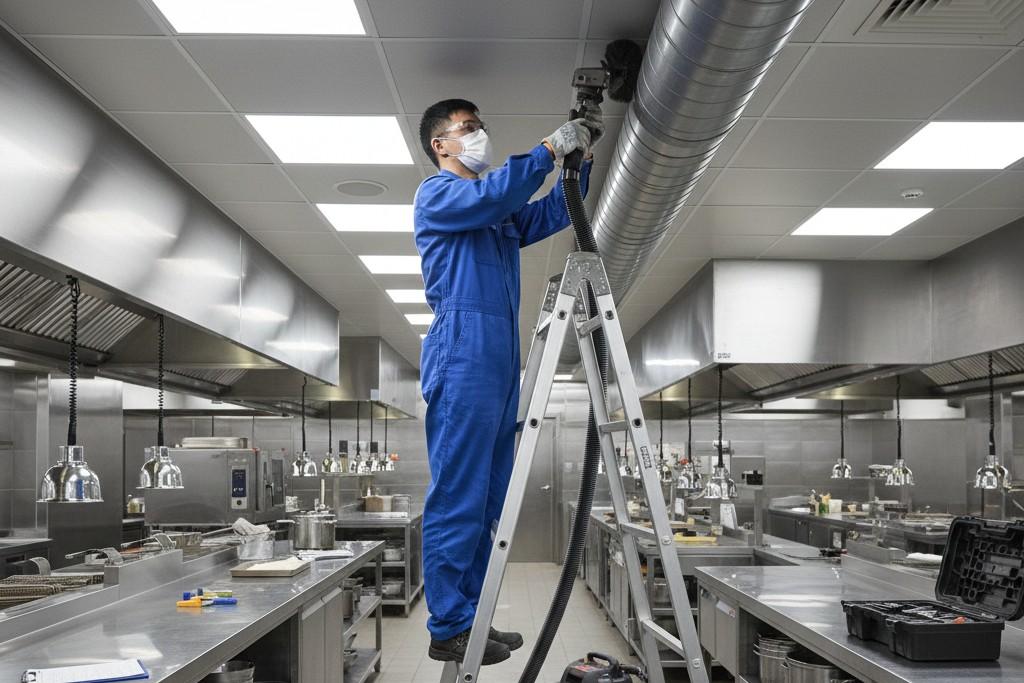 Ducting Dapur Food Court Modern