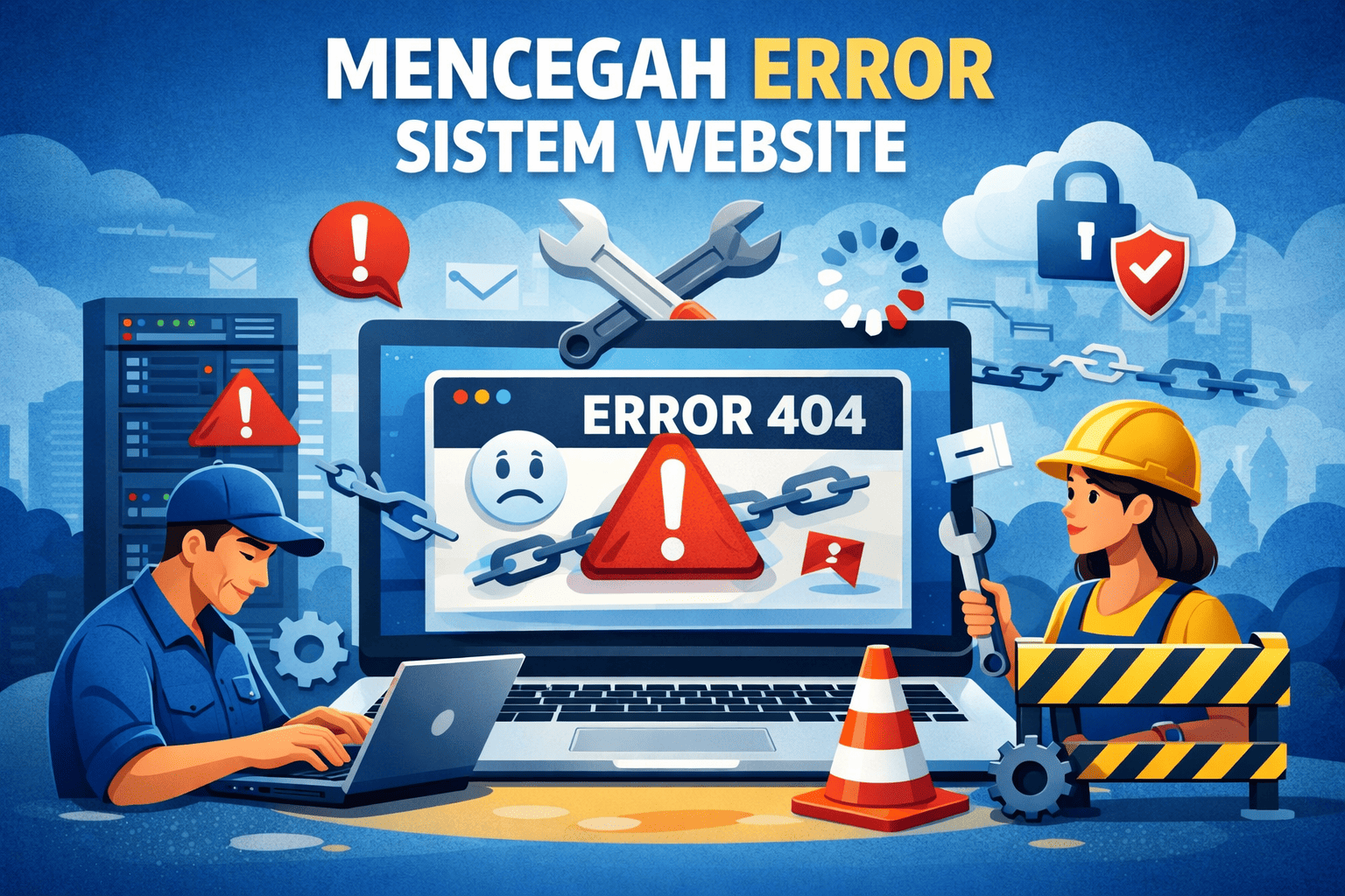 mencegah error sistem website