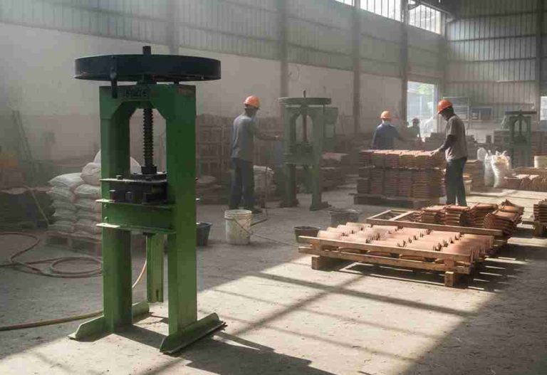 cara mengatur tekanan mesin press genteng