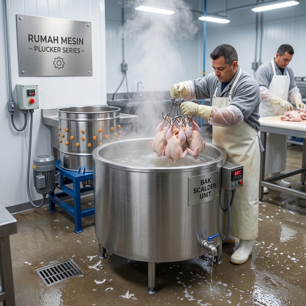 lama perendaman ayam sebelum dicabut