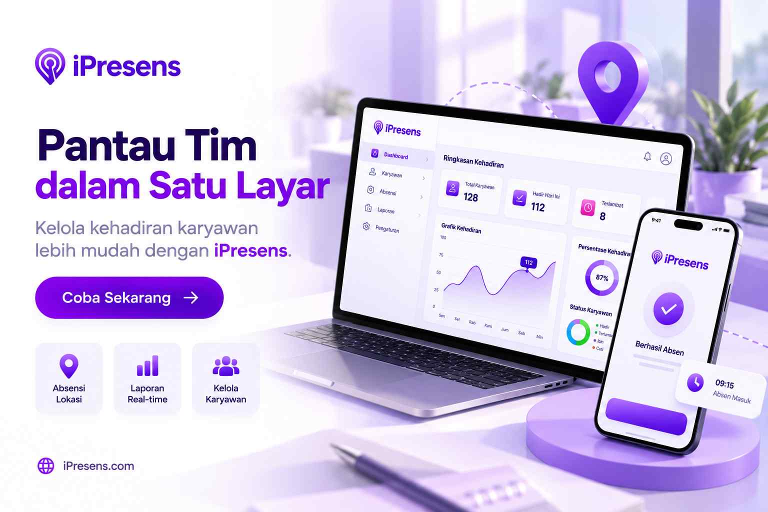 iPresens Aplikasi Absensi untuk Perusahaan dengan Banyak Karyawan post thumbnail image